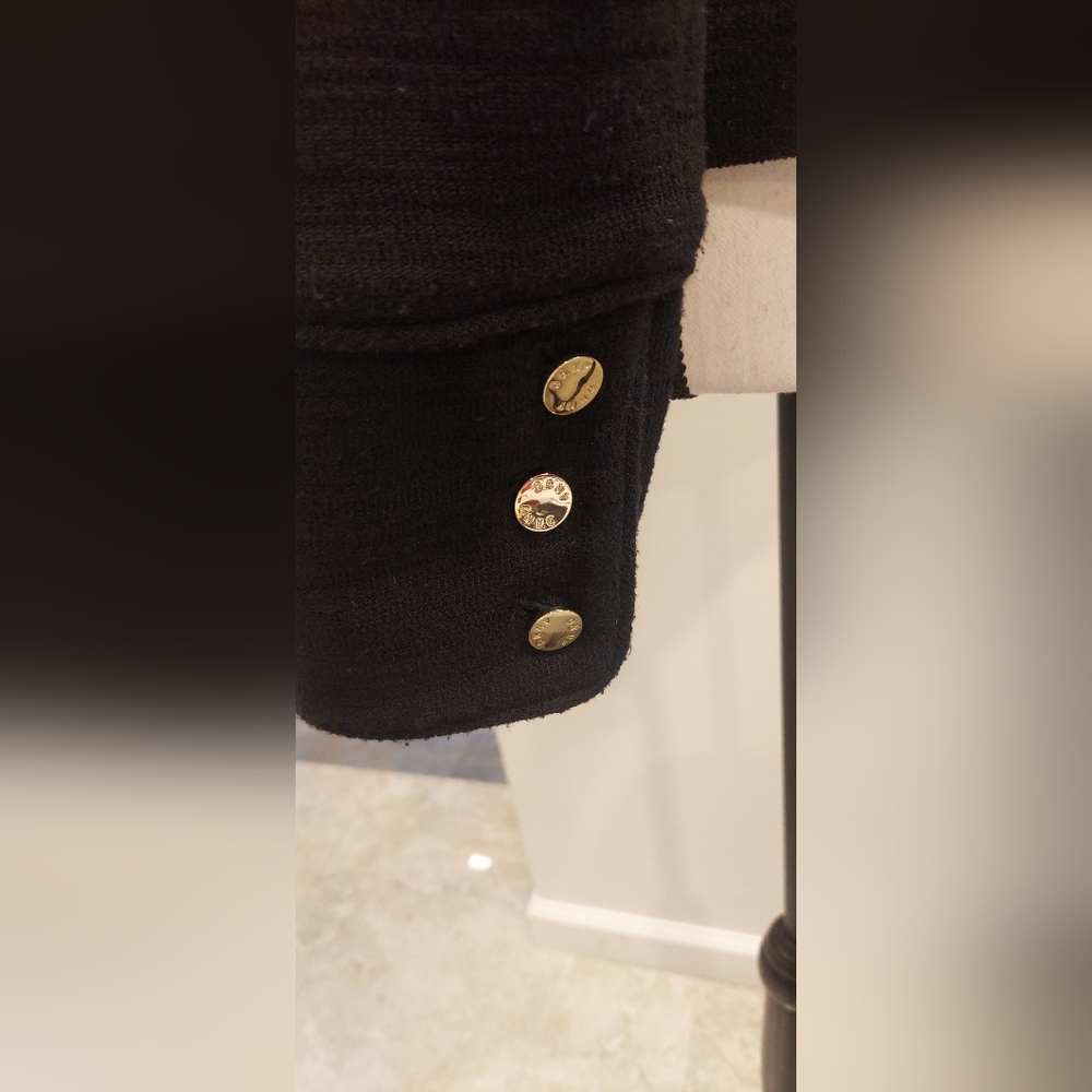 DKNY Black Blazer with Gold Accents - Picture 6 of 11